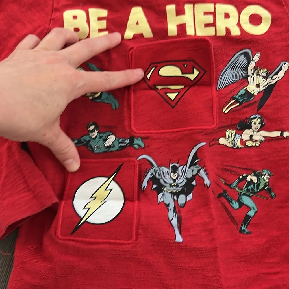 GAP DC Toddler Boy longsleeve Shirt Superman Super Hero Size 4